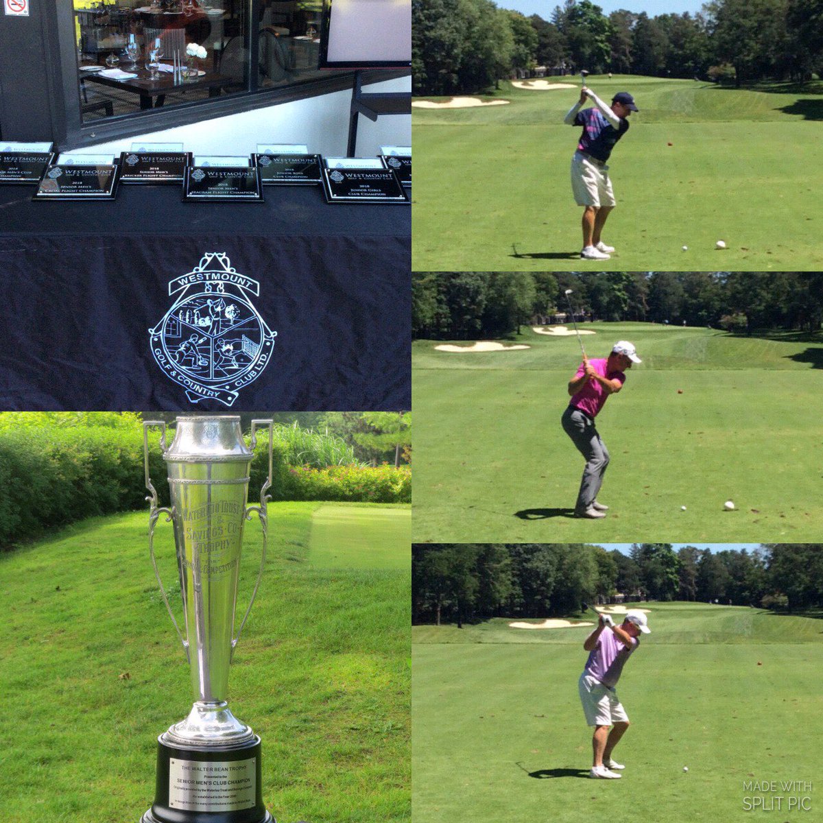 WestmountGolfCC's tweet photo. Final group has made the turn and the battle for the Walter Bean Trophy is heating up. #seniorclubchampionship #backninesunday https://t.co/HvLZxIGArj