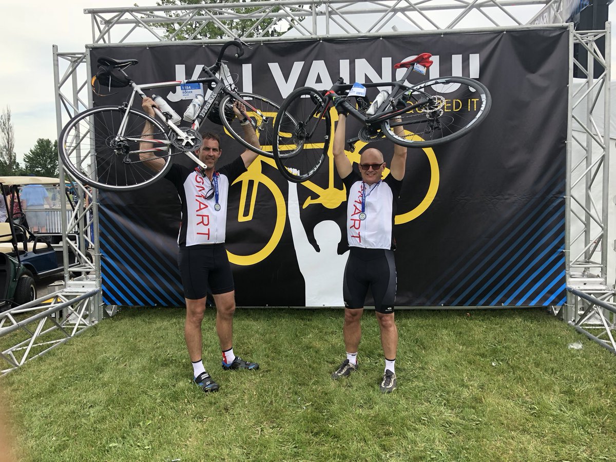 gopiddy's tweet photo. Team @SmartBiggar came, they saw, they conquered the Ride to Conquer Cancer!  #theridemo https://t.co/Prr7JT4Clh