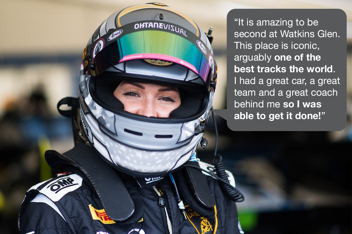 PrestigePerfCtr's tweet photo. We're proud of Sheena - she took 2nd place at Watkins Glen in the LP Cup Division. Way to go! @theelegantenigma
📷: @jameypricephoto
#prestigeperfctr #prestigeperformance #lamborghiniparamus #supertrofeo #lamborghinisupertrofeo #squadracorse #watkinsglen https://t.co/IjfRdpPh7u