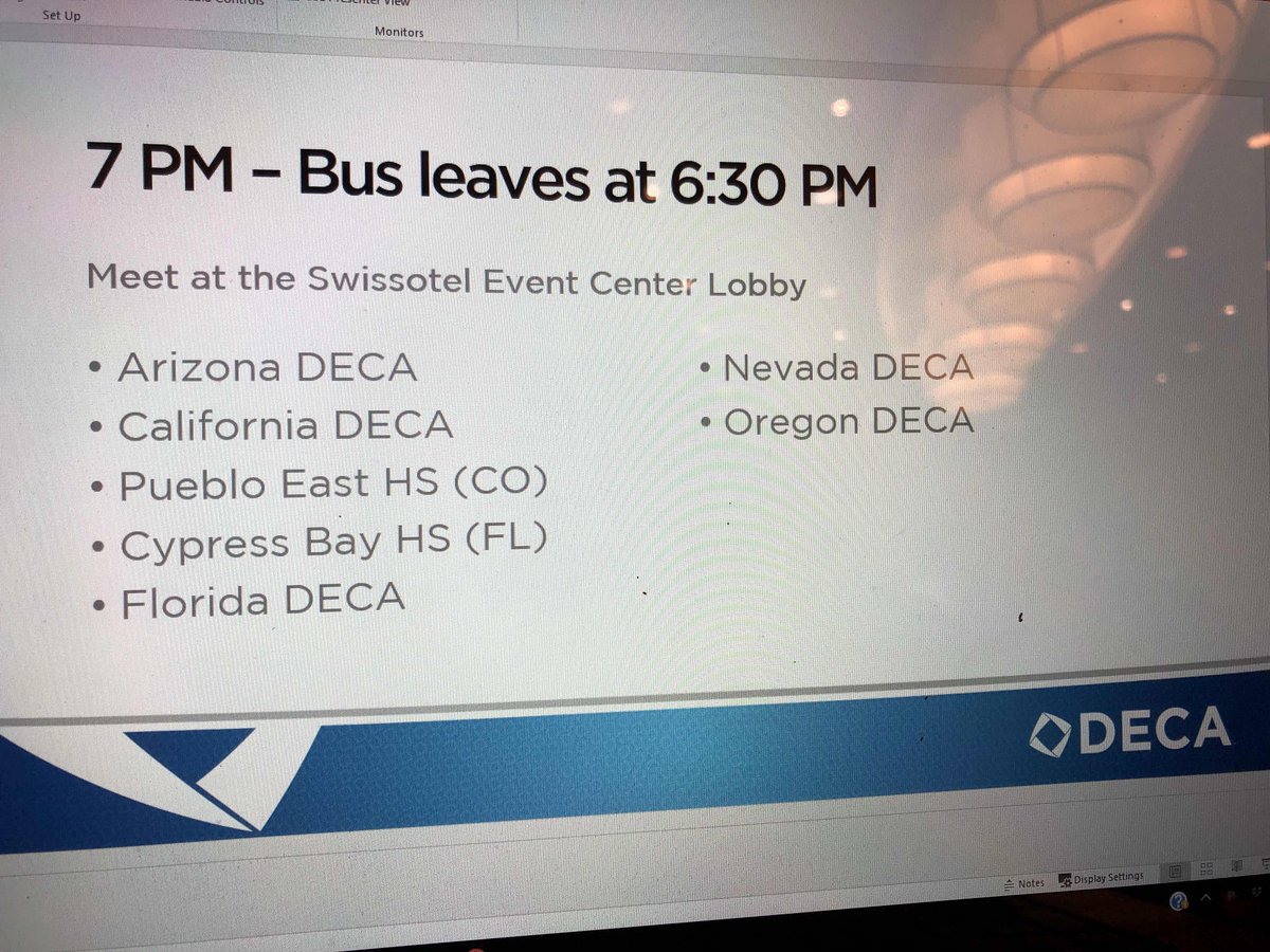 The schedule for #decaels SKYDECK tonight in Chicago.