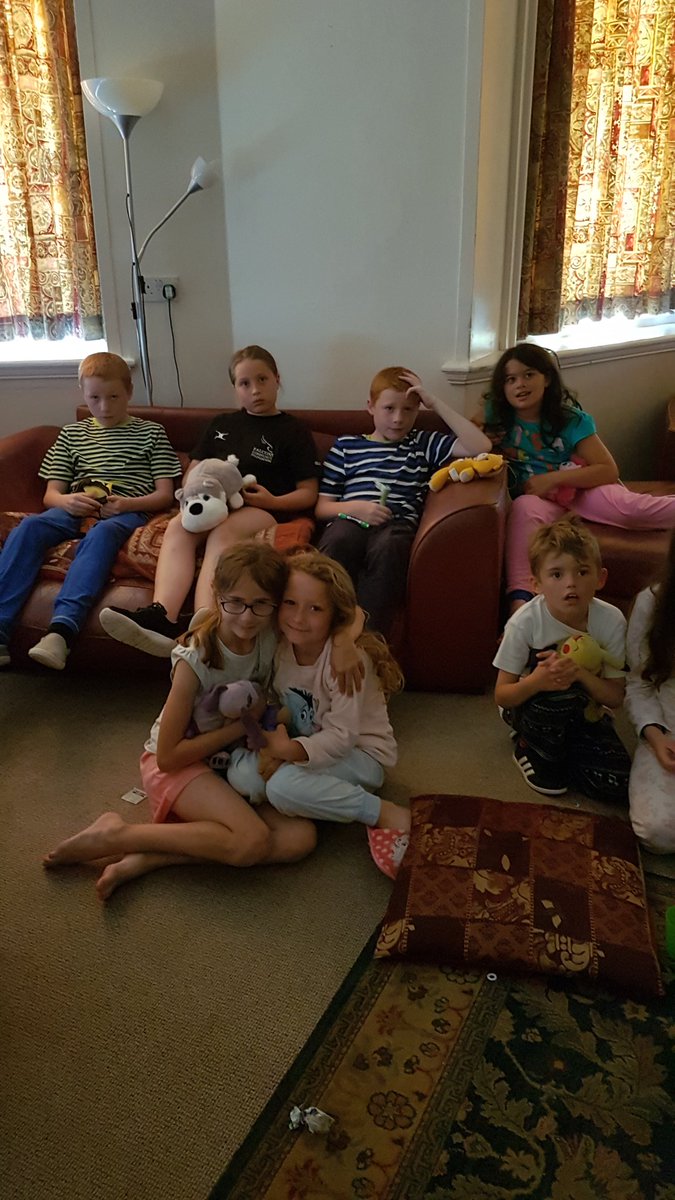 TAMissRitchie's tweet photo. Relaxing on our last night with a movie. I think we will all sleep well tonight. @GrasmereAcademy @GASquirrels https://t.co/70UxxgQuHo