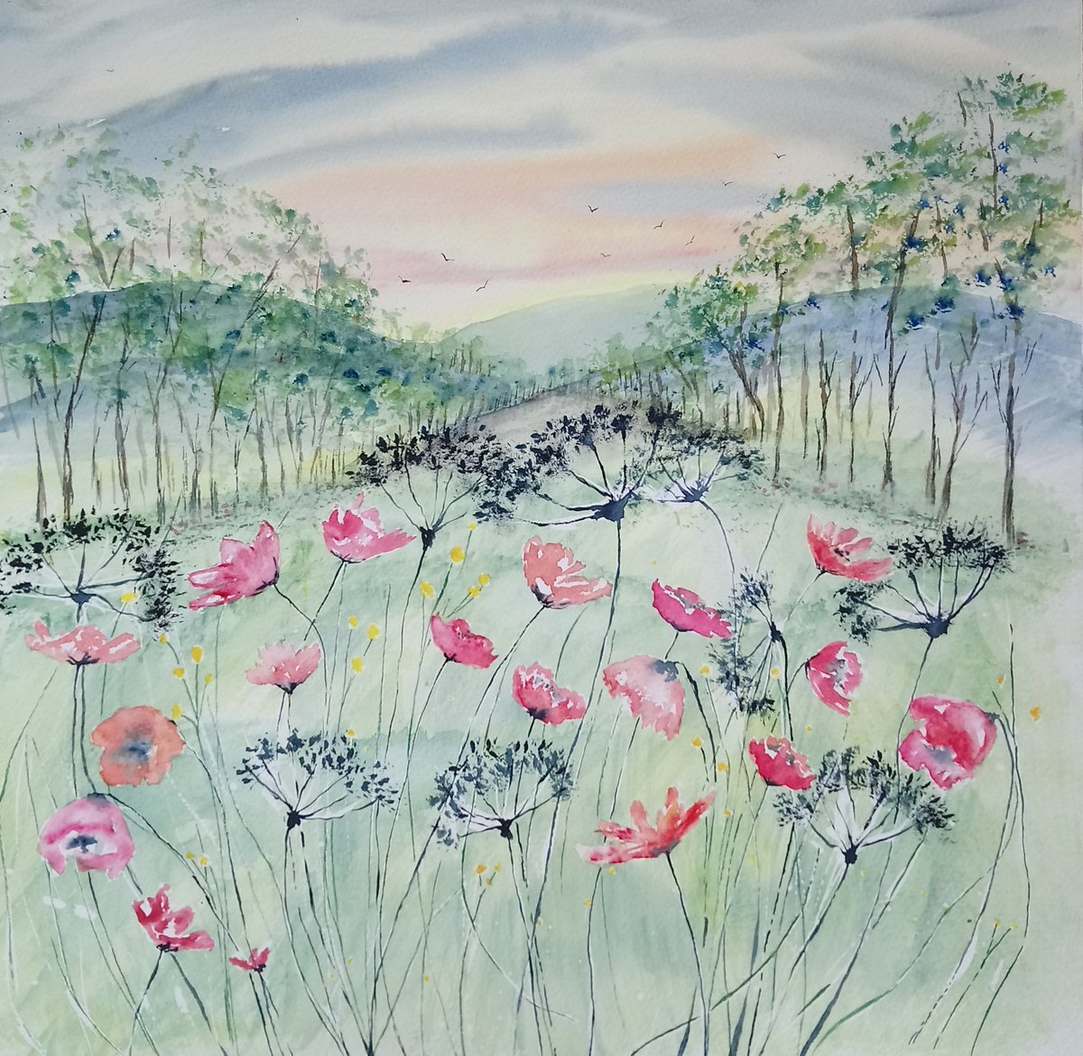 tracydandelion's tweet photo. @HandmadeHour Evening #HandmadeHour excited to be taking some of my paintings to @Willow_Oswestry on the 20th July. #dorsethour #womeninbiz #crafth https://t.co/v89wv0xSam