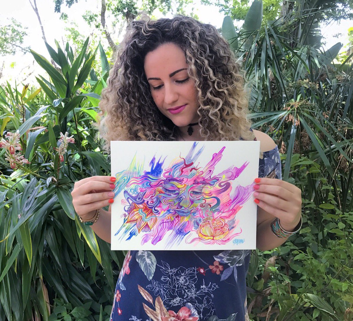 Kicking off Summer 2018 with a new Auction of this original art starting @ 8pm est tonight - see previous tweet for link. 🦋🙏🏽 #painting #summer #nature