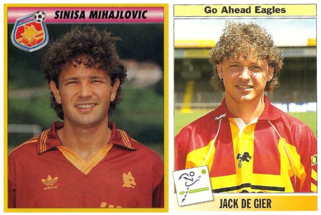 Sinisa MIHAJLOVIC & Jack De GIER : separated at birth ?