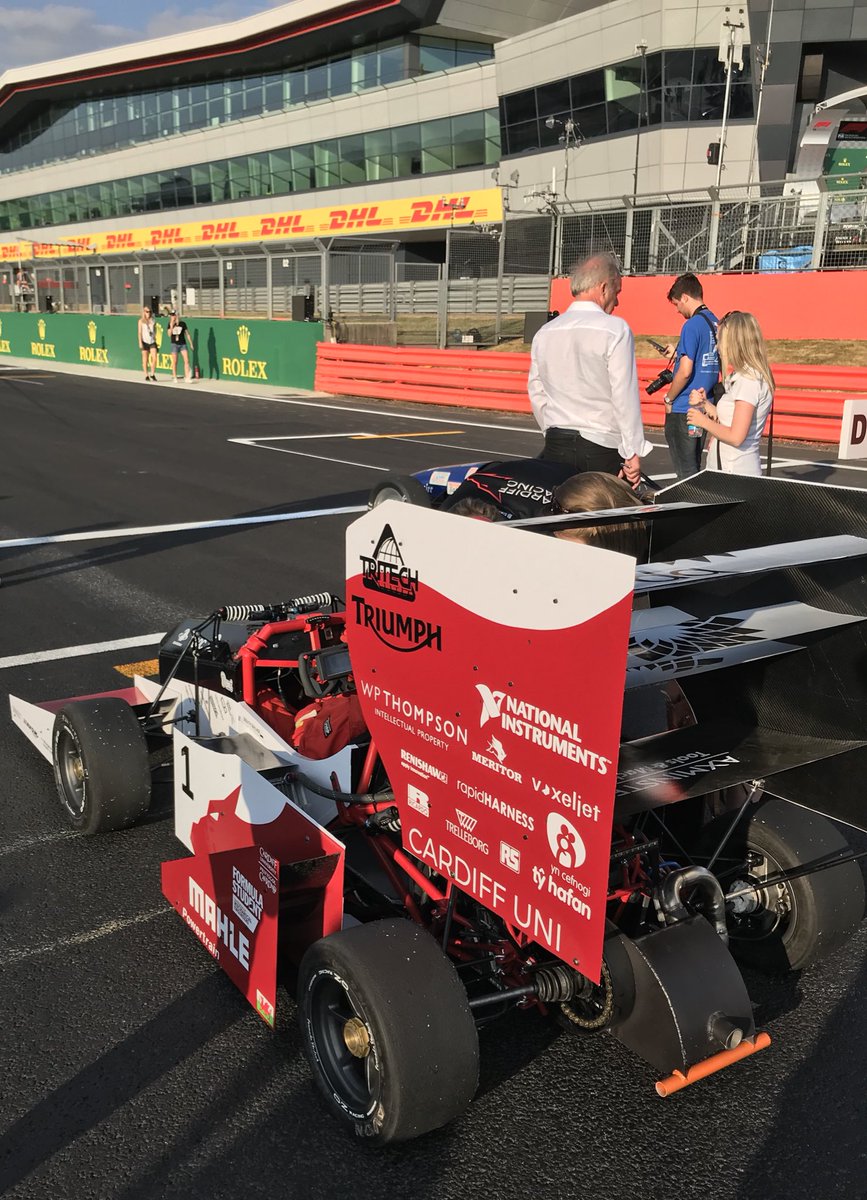 Cardiff_Racing's tweet image. Thank you SO much to @FormulaStudent and @IMechE for organising such an amazing weekend for us at Silverstone! We had the most surreal weekend and are very grateful for the opportunity to showcase our car at the F1 and race @UTARacing on the pit straight.