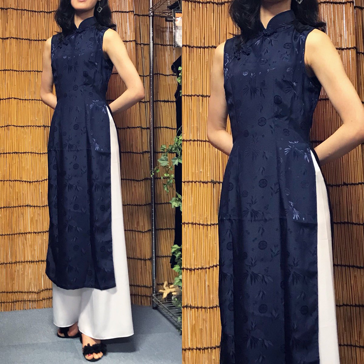 アオザイ チャイナshop Auf Twitter シンプル地模様アオザイをお買い上げ頂きました 様々なデザインのアオザイ とチャイナドレスをご試着いただき 気に入った生地とデザインを組み合わせてチャイナドレスもオーダーメイドでご注文頂きました ありがとうございました