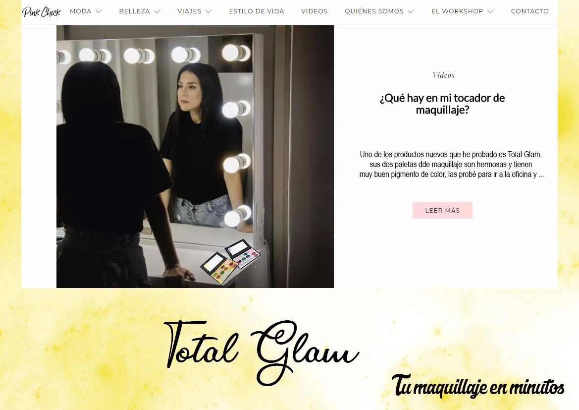 totalglamperu1's tweet image. #PinkChick ya probó la paleta #TotalGold. 
Mira el artículo y video que hizo sobre nuestro producto
¡Mándanos una foto probándola tú también! ;) #TotalGlam #TuMaquillajeEnMinutos