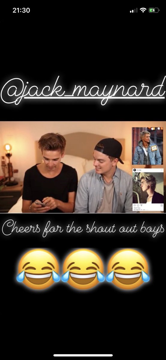 TeamJJames's tweet photo. Hahahahaha @Joe_Sugg @Jack_Maynard23 https://t.co/va31mDAQQo