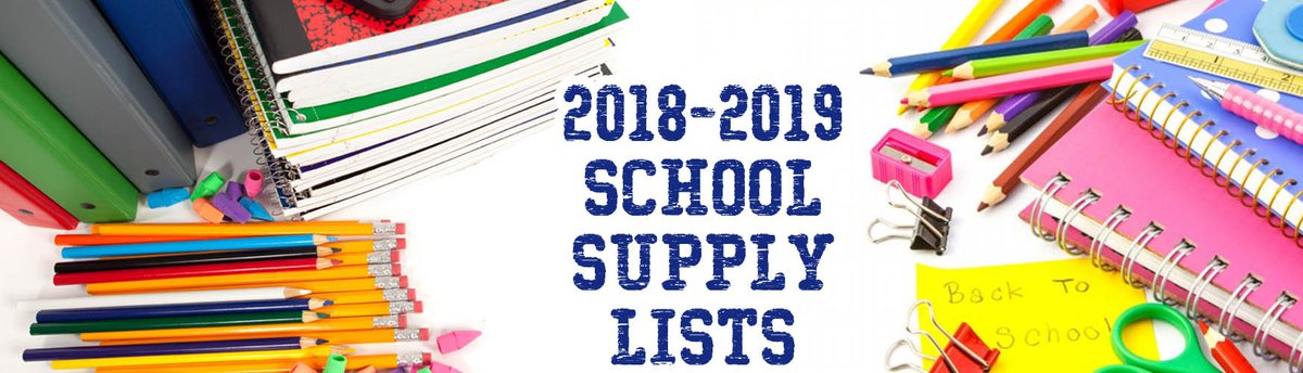 For those who like to shop early for school supplies, the supply lists can be found at docs.google.com/document/d/1XG…