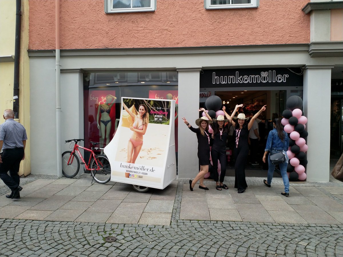 New Opening in #Füssen Bavaria at Austrian border #lovemyjob we had a lot of #fun with our #hunkemöller sheros!