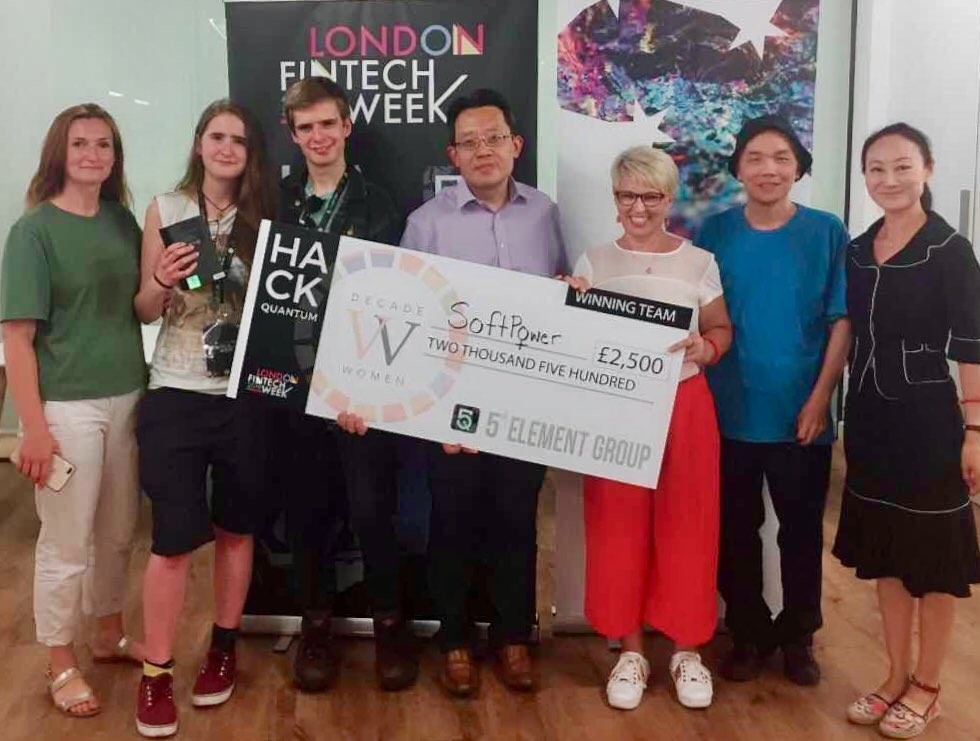 lisagshort's tweet image. Winners are definitely grinners! 
#HackQuantum #LondonFintech #UNWomenoftheDecade #WomeninBlockchain
SoftPower new communities empowering women ending global hunger, poverty and gender inequality. New York and United Nations here we come!!
⁦@ChangerInc_⁩