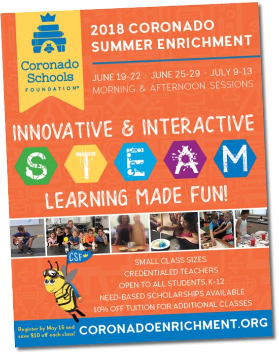 SilverStrandUSD's tweet photo. Week 3 of the 2018 Coronado Summer Enrichment program begins tomorrow, July 9th! To view the program brochure, visit: https://t.co/hzAriQ0CiG https://t.co/nUHXXYWtGQ