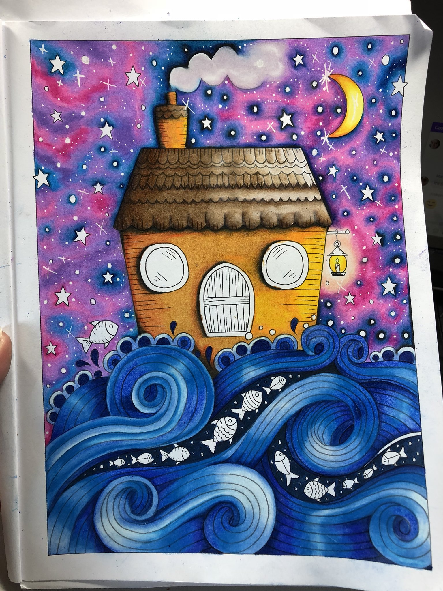 From Magical Dawn coloring book by hanna Karlzon. #hannakarlzon  #magicaldawn #magiskgryning