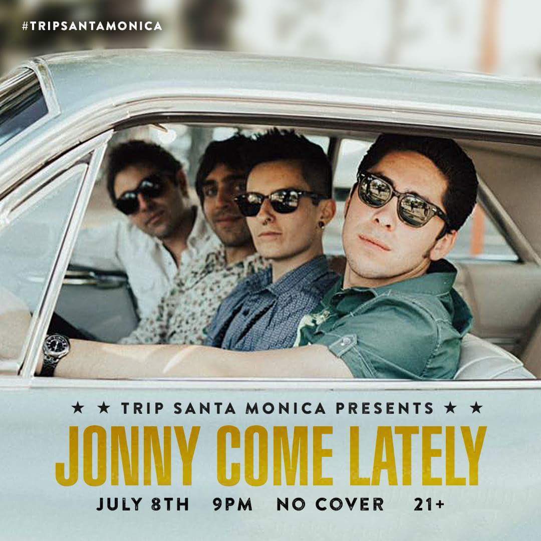 🔊FREE SHOW TONIGHT🔊
9pm @TRiPSantaMonica 
21+
Take a break from the heat to party with us by the beach 🌊 
#LiveMusic #JonnyComeLately #SkankabillySoul #SantaMonica 
#RockNRoll #Ska #Blues #rockabilly #TripSantaMonica #WhataTrip