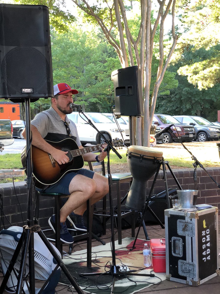 RockSolidSW's tweet image. Great Sunday afternoon for some Jason Adamo music outside. #JasonAdamo #Raleigh #RDU #livemusic #acoustic #rocksolidsoftware #greatweather