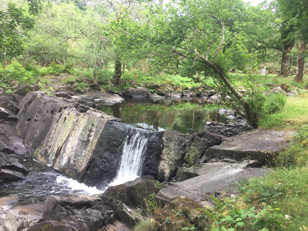 Spot the difference. July 2015 v July 2018. Water levels extremely low at Derrycunnihy. Read more about this magical part of #Killarney National Park. killarneyguide.ie/derrycunnihy-c… #lovekillarney #drought18