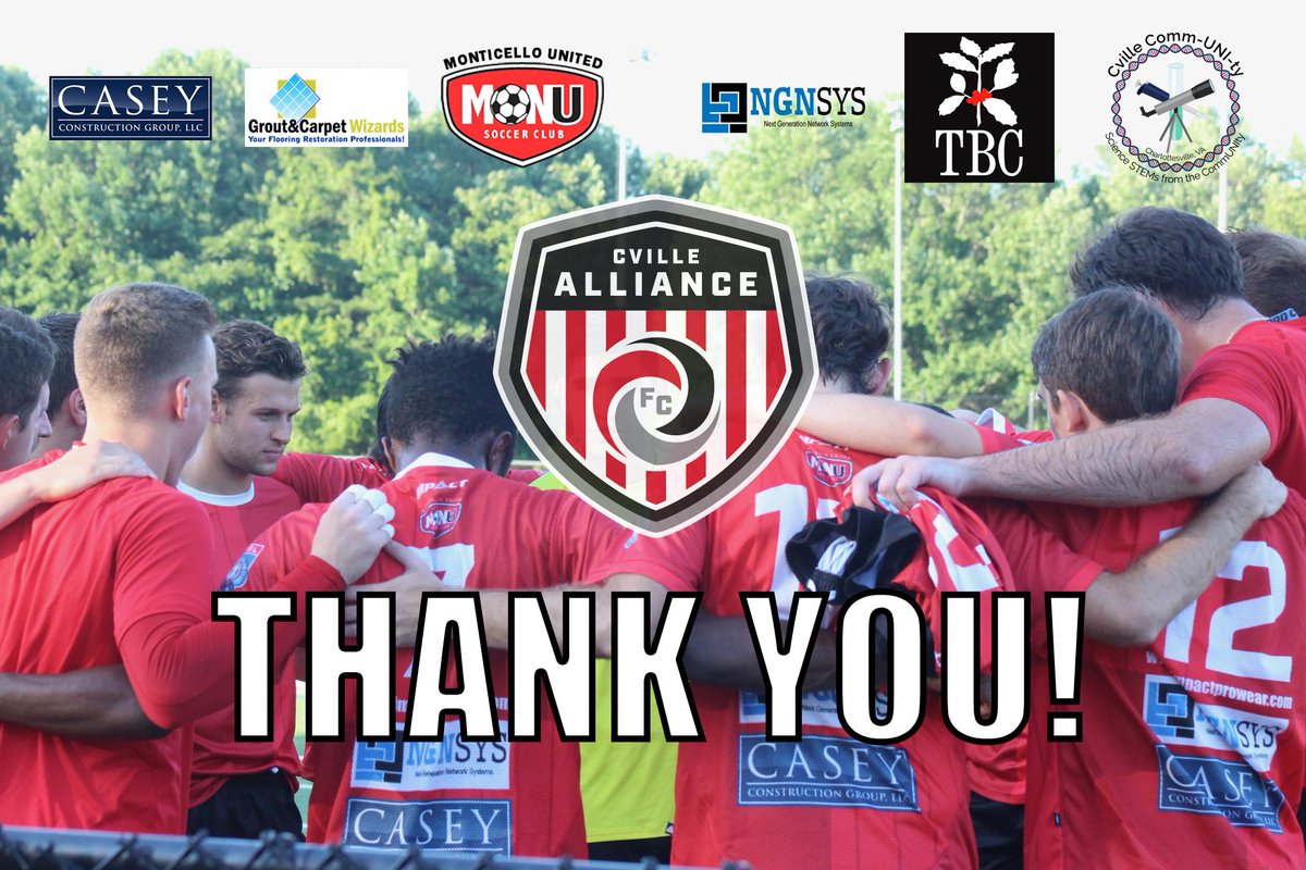 Our inaugural 2018 <a href="/NPSLSoccer/">National Premier Soccer League (NPSL)</a> campaign has come to a close, but our work in the #Cville community continues! To the players, coaching staff, sponsors and supporters of <a href="/Cville_Alliance/">Cville Alliance FC</a> we say: