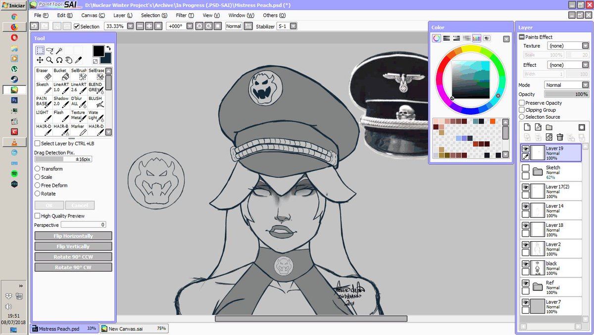 SirbAkAkbs's tweet image. Mistress Peach WIP
#sirbakakbs #sai #easypainttoolsai #princesspeach #mistress