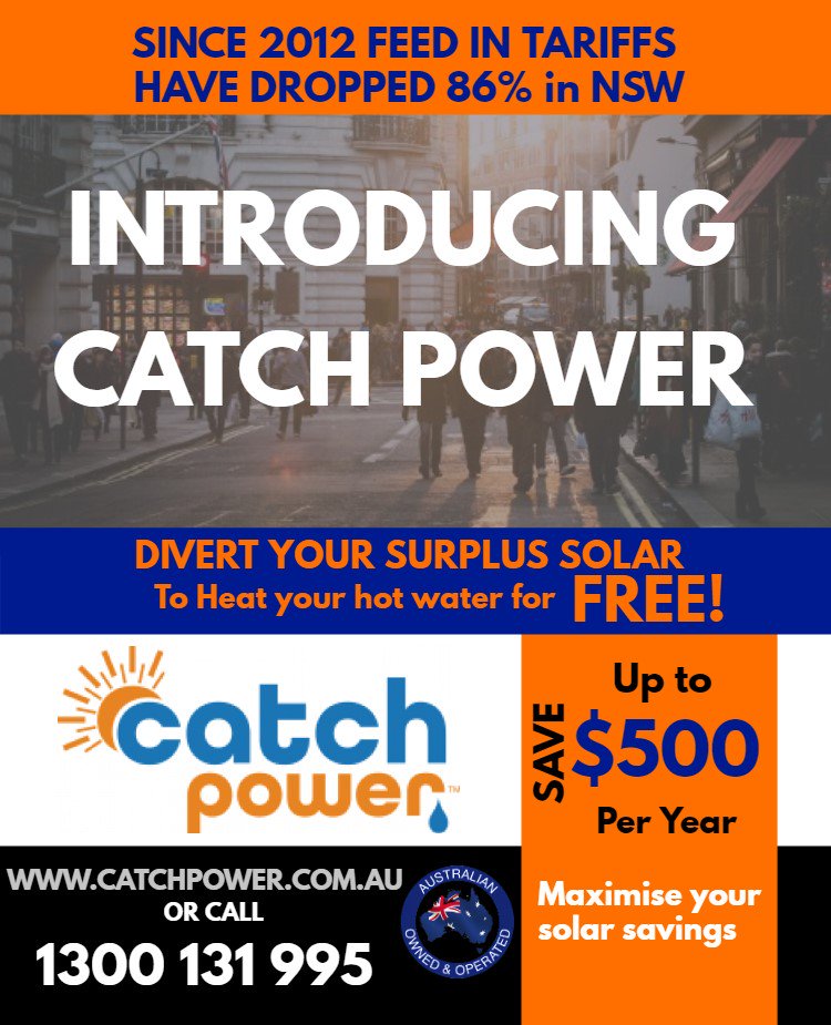 With feed in tariffs dropping 86% in only six years, don't sell your surplus solar into the grid, 'CATCH' it! #solardiverts #greenlife #freehotwaterfromthesun #cindysays