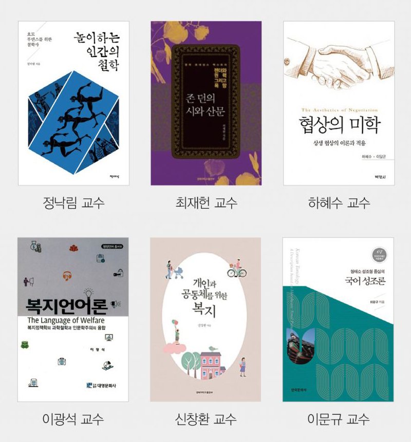 [성과] 경북대, 대한민국학술원 우수학술도서 6종 선정

2018년 대한민국학술원 우수학술도서에 경북대학교출판부 출간도서 2종을 포함, 우리 대학 교수가 집필한 도서 6종이 최종 선정됐다.