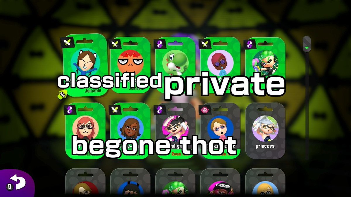 LlyStb's tweet photo. #Splatoon2 #NintendoSwitch
35 online and only this many having actual fun. 
>_> imma play some rank tho...and suffer while
doing so https://t.co/xneBDwhLkS