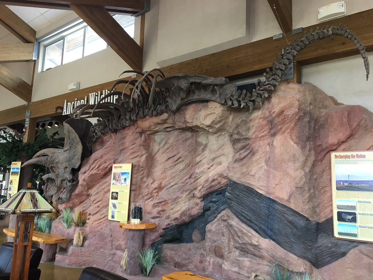 maryidsardi's tweet photo. What a great visitor center @wyomingtourism! @halandstaci Addi would love it! #diggingforbones #wyoming #idsardiroadtrip https://t.co/uZaztqDEeX
