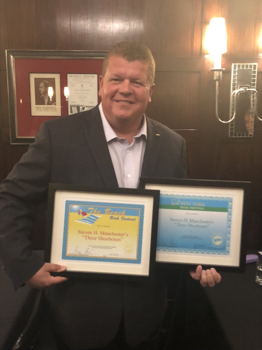 authorSteveM's tweet photo. Thank you, 2018 New York Festival! It was an honor to see Three Shoeboxes recognized. #ptsd. #stevenmanchester https://t.co/wtizTpXF8h