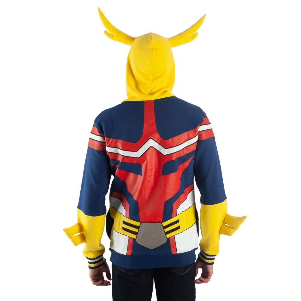 all might hoodie with hair