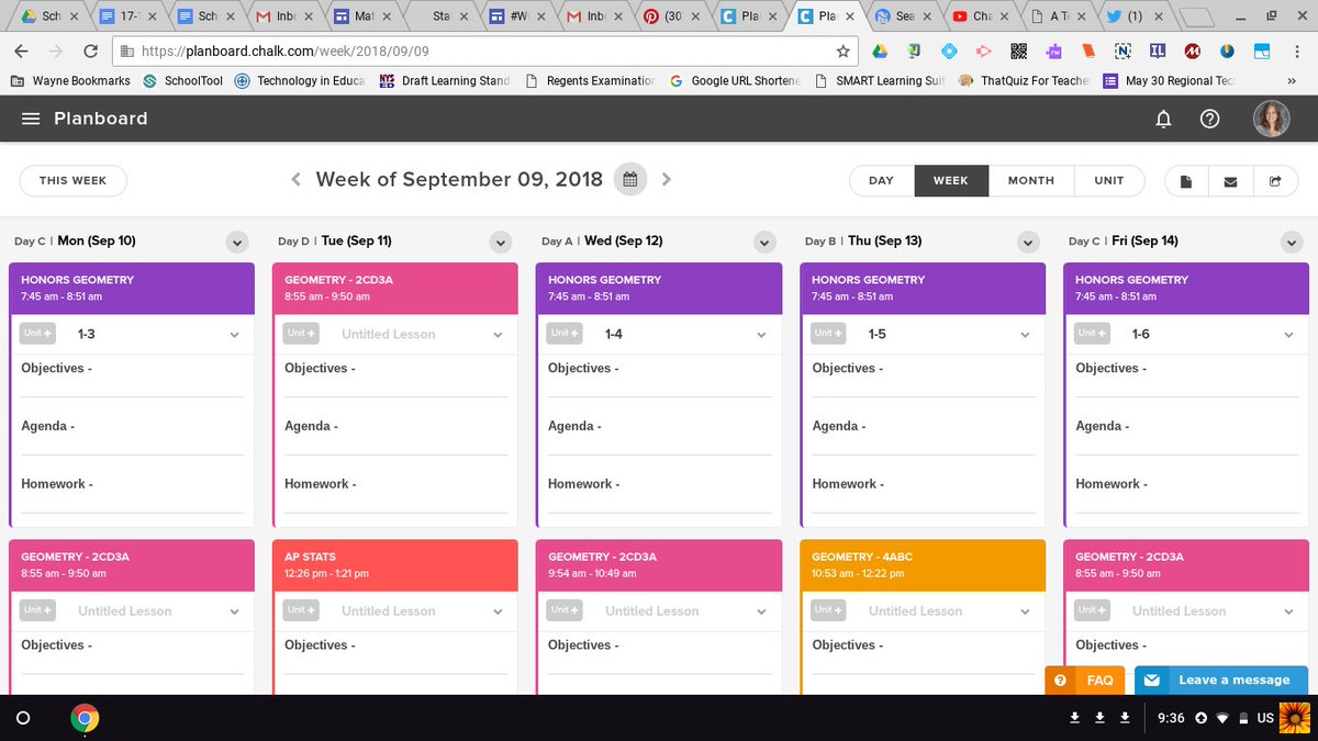 bpulcini08's tweet photo. Just finished setting up my online planbook with @Planboard! All sections are assigned, standards are pre-loaded for all 3 courses, and my lesson template has been pasted into every class everyday for the whole year! #edtech #summerfun #nomorepaperplanbook https://t.co/gXOybzNLgs
