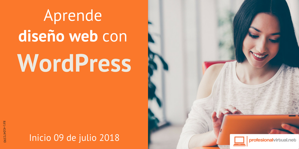 ¡ÚLTIMOS CUPOS! #Curso online Diseño web con #Wordpress. Inicio: 9 de julio. bit.ly/1QKiWcV