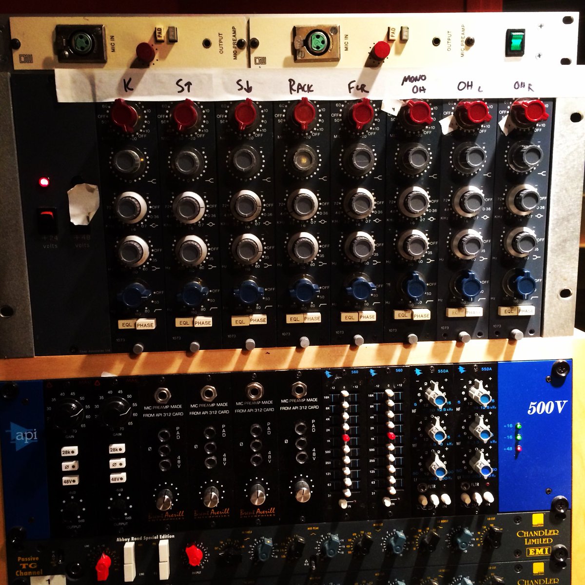 TheLoopLoft's tweet image. Here’s a little throwback to 2014. This was our first session in LA with @JWaronker. We we’re lucky enough to have the amazing @darrellthorp behind the console that day! 🙏⚡️#joeywaronker #darrellthorp #beck #foofighters #toomanyothercreditstolist @sounds @NI_News