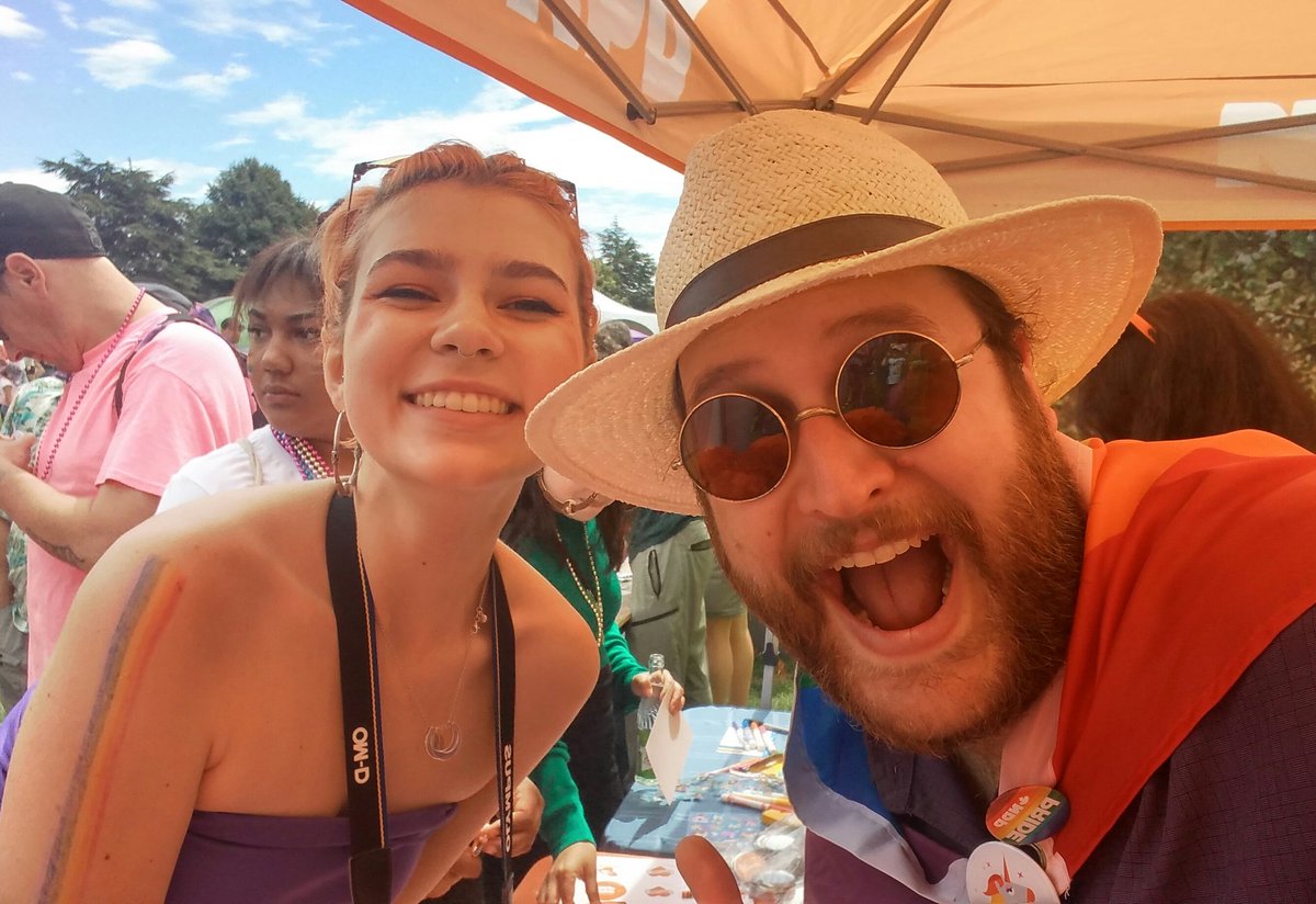 TealePB's tweet photo. #ADSSDebate representing at #yyjPride #Pride https://t.co/o8g0o9NzXn