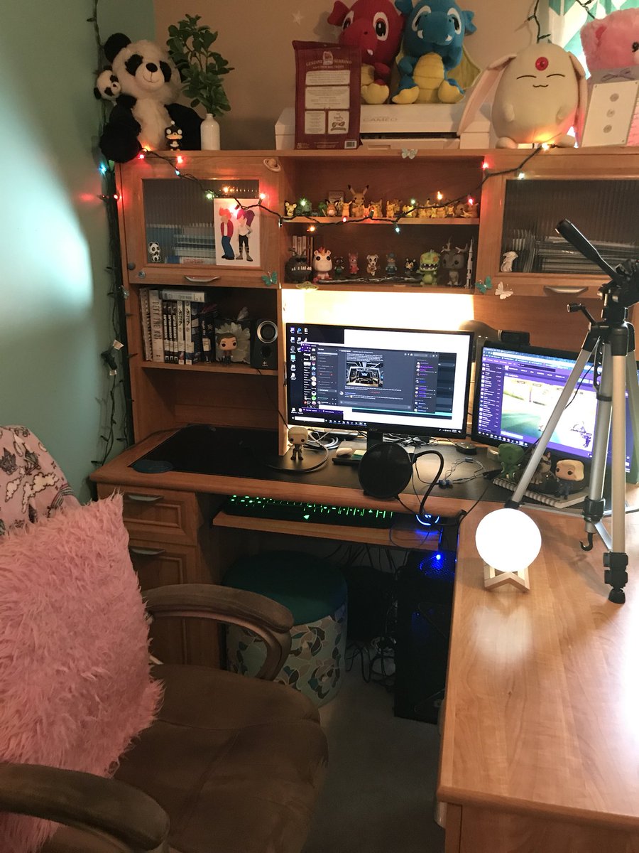 SpaceAmandaxo's tweet image. Just wanted to share my happy little #commandcenter (despite how nerdy that sounds it&apos;s really the best way to describe it. Also in this office is my craft room which I can share pictures of too! . 
#nerdythings #gamer #streamer #grillgamer #twitchstreamer #thenestcommunity