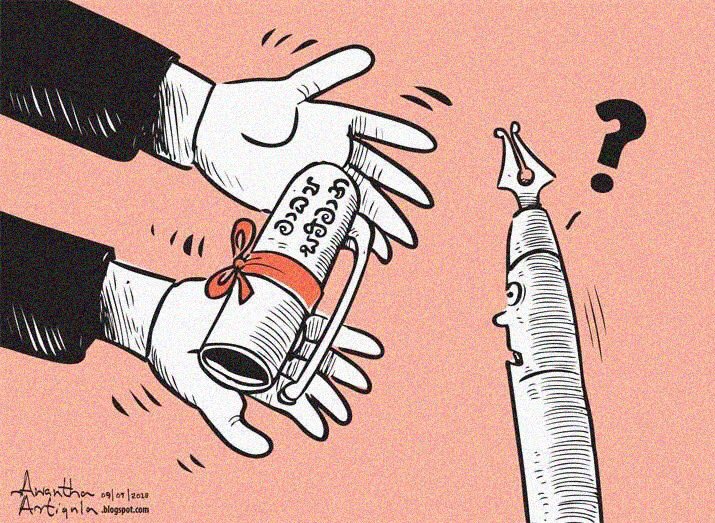 cartoonlka's tweet photo. “Most Popular Journalist on Social Media”
Cartoon by @awanthaartigala
#lka #SriLanka #SMDAY18 #SMDAYCMB18 https://t.co/ewYeyZQ3Tu
