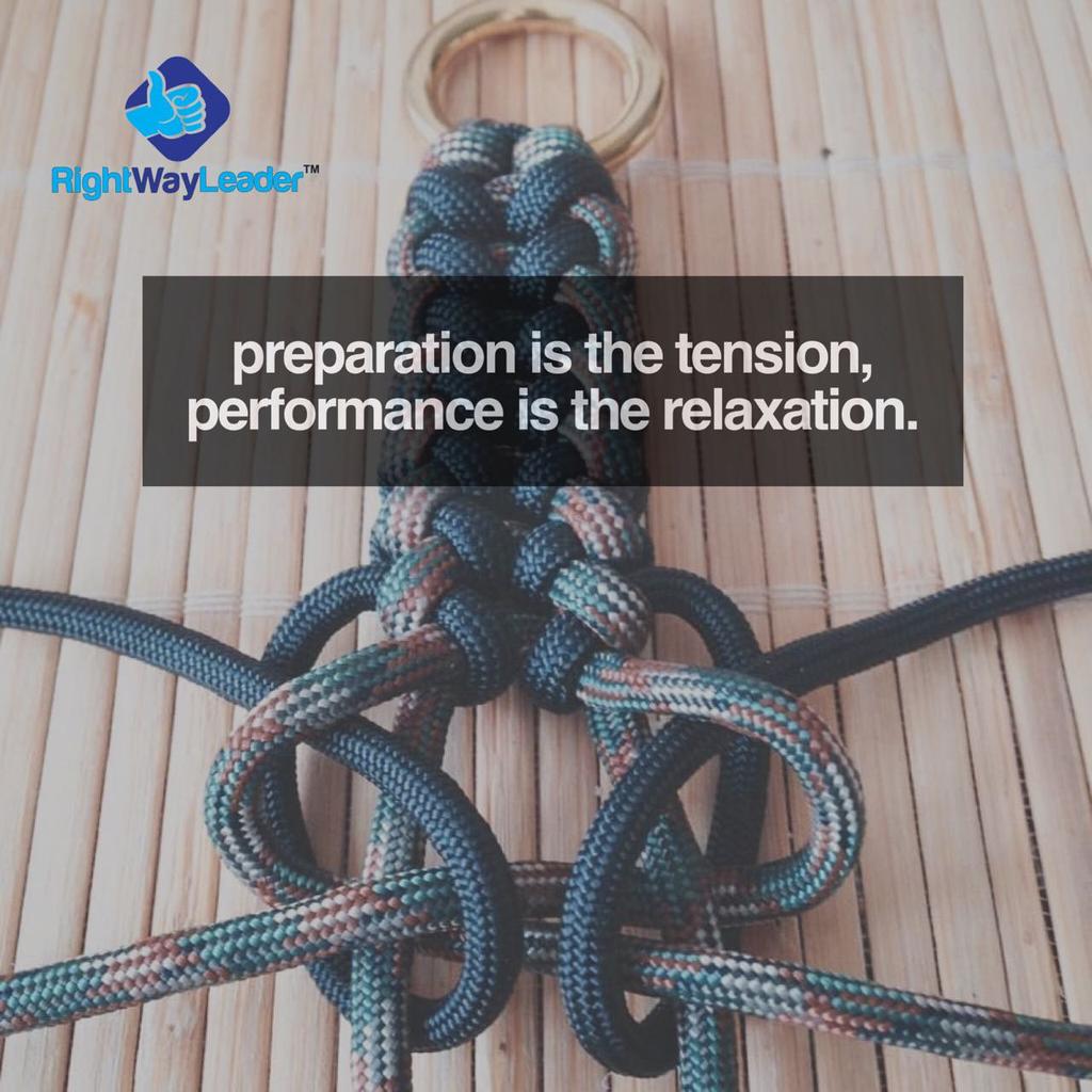 RightWayLeader's tweet photo. Preparation is the tension, performance is the relaxation. #JoinMe #QOTD #RightWayLeader #Order https://t.co/LvkYsp9lRy