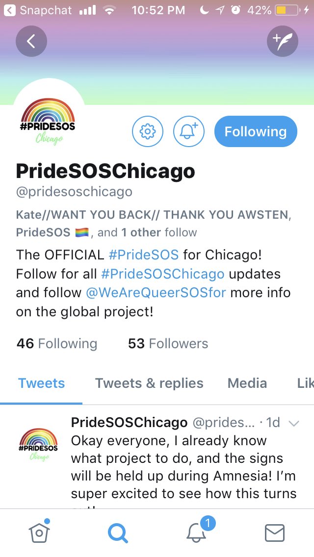 lostreality5sos's tweet photo. Hey Chicago 5sosfam go give @pridesoschicago a follow!! They can’t only have 53 followers like come on Chicago where are you? I know we’re better than this #pridesos #pridesoschicago 🌈 https://t.co/5YgyzJPXel