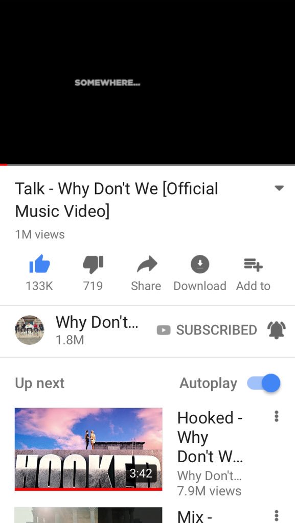 bloomingbesson's tweet photo. talk๐ just๐ hit ๐1M ๐views ๐on๐ youtube IM FINE
@whydontwemusic @SeaveyDaniel @ImZachHerron @corbynbesson @JonahMarais @jackaverymusic #WDWTALK #WDWTalkVideo https://t.co/O9rZpmElcr