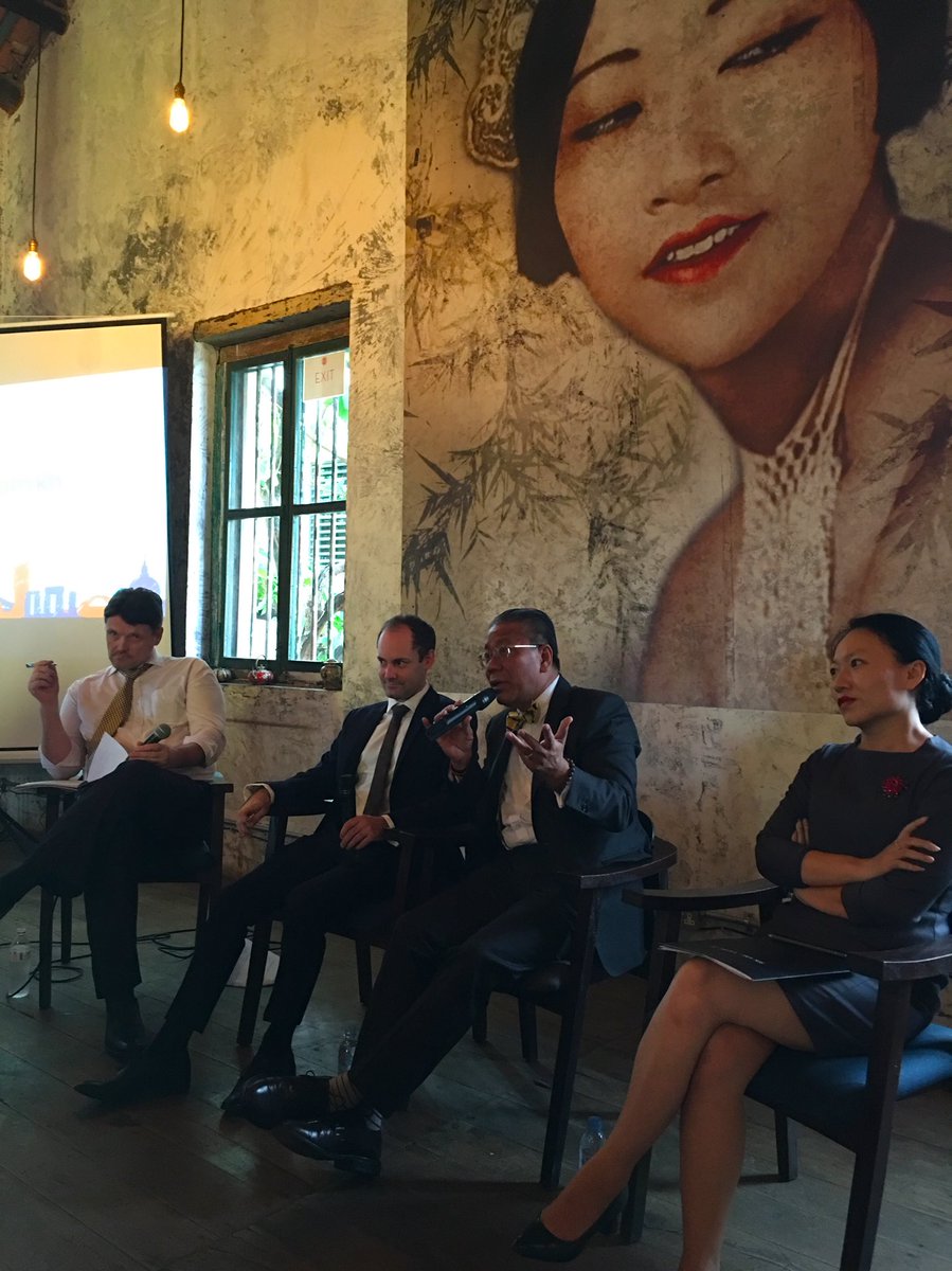 chrismccarthy's tweet photo. Listening to Dr Sok Siphana answer questions about China investment in #Cambodia at Chinese House  #OBOR #BeltandRoad - thanks to moderator David Totten and @BritChamCam for organizing! https://t.co/BZs1lyhFqR