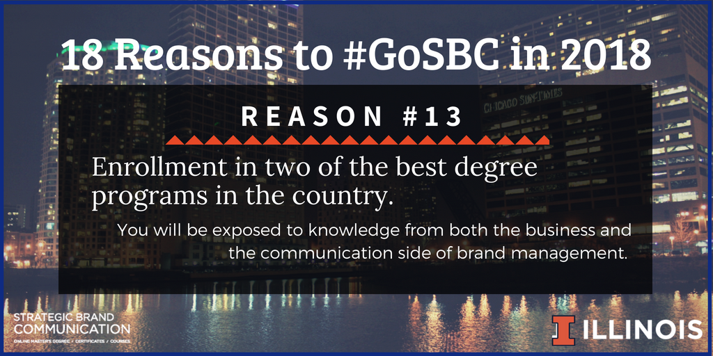 Illinois_SBC's tweet photo. Reason #13 to #GoSBC: Our program’s partnership between the University of Illinois’ highly esteemed Gies College of Business (@giesbusiness) and College of Media (@collegeofmedia) brings students closer to the concepts taught in two diverse fields.
#GiesBusiness #WeAreGies #Media https://t.co/QzVfvtMqme