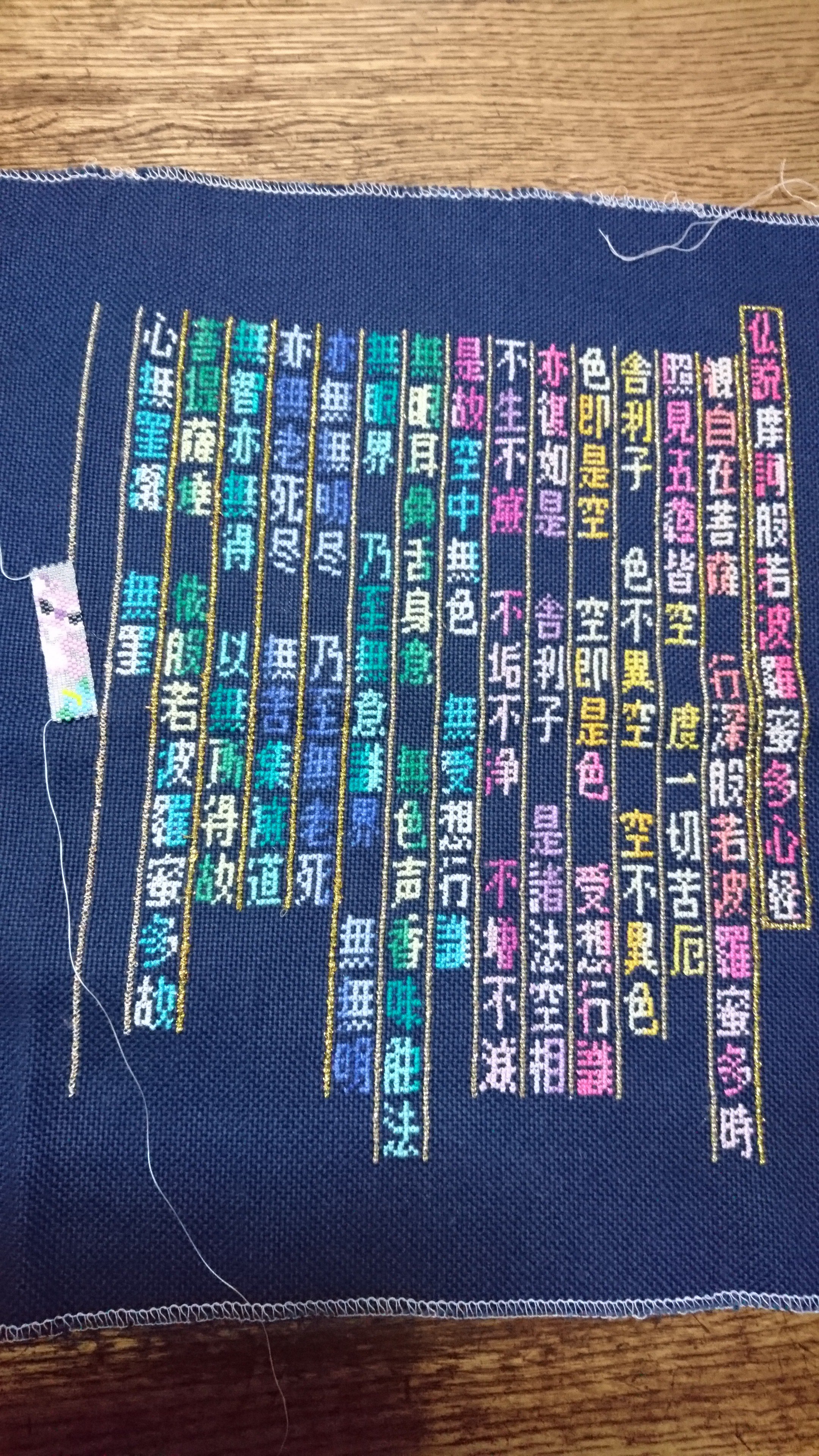 蒼夜 最近塗り絵に夢中 A Twitter 7 9 169文字目 罣 グラデーション W 罫線もちょこっと キットはスティッチのキャラクターでした スティッチ見てないから名前知らないけどレシピにエンジェルって書いてあるのはキャラ名 般若心経sal