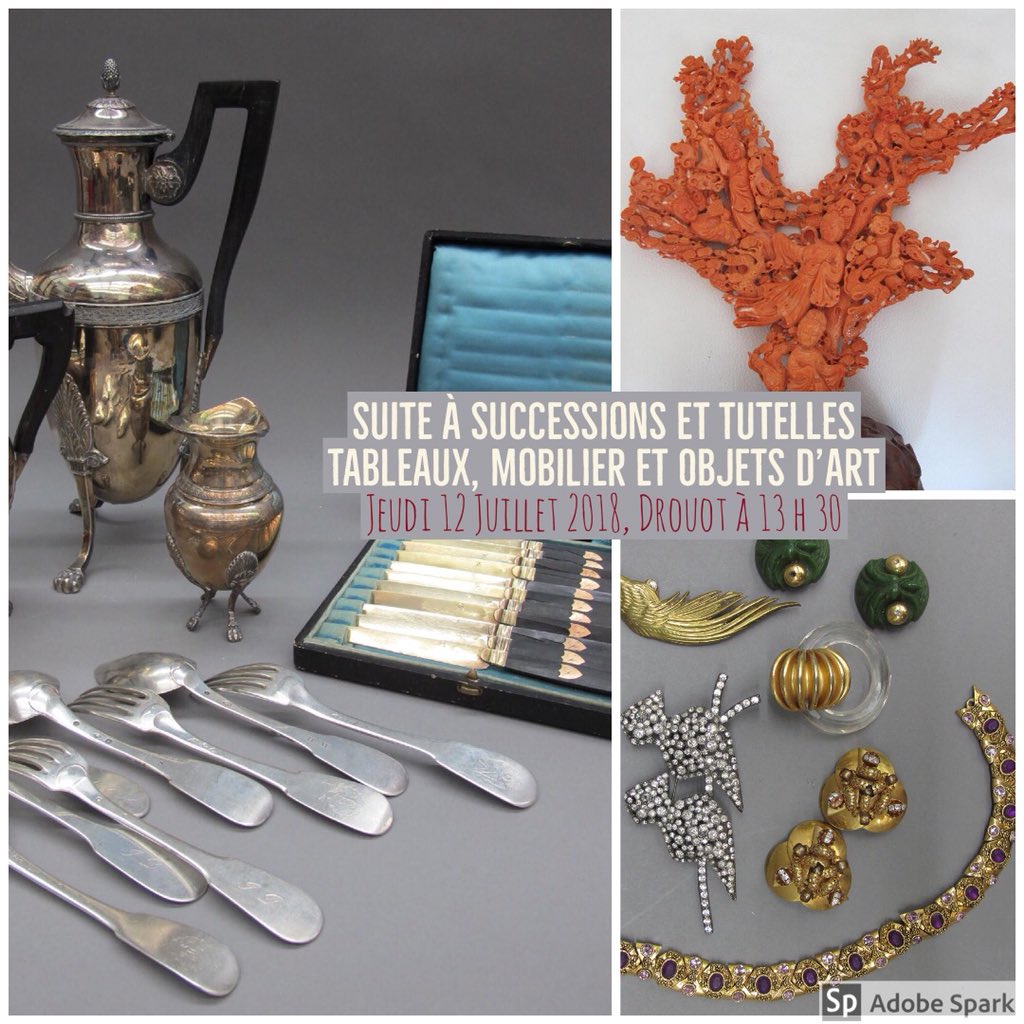 artvalorem's tweet photo. Vente successions et tutelles  #tableaux #mobilier et #objetsdart 
jeudi 12 juillet 2018 à 13 h 30 à Drouot en salle 15.
Téléphone : 0148002015
Exposition le mercredi 11 juillet de 11h à 18 h et le matin de la vente de 11 h a 12 h renseignements https://t.co/U4UN8MyDGu https://t.co/dUnW9FZEbr