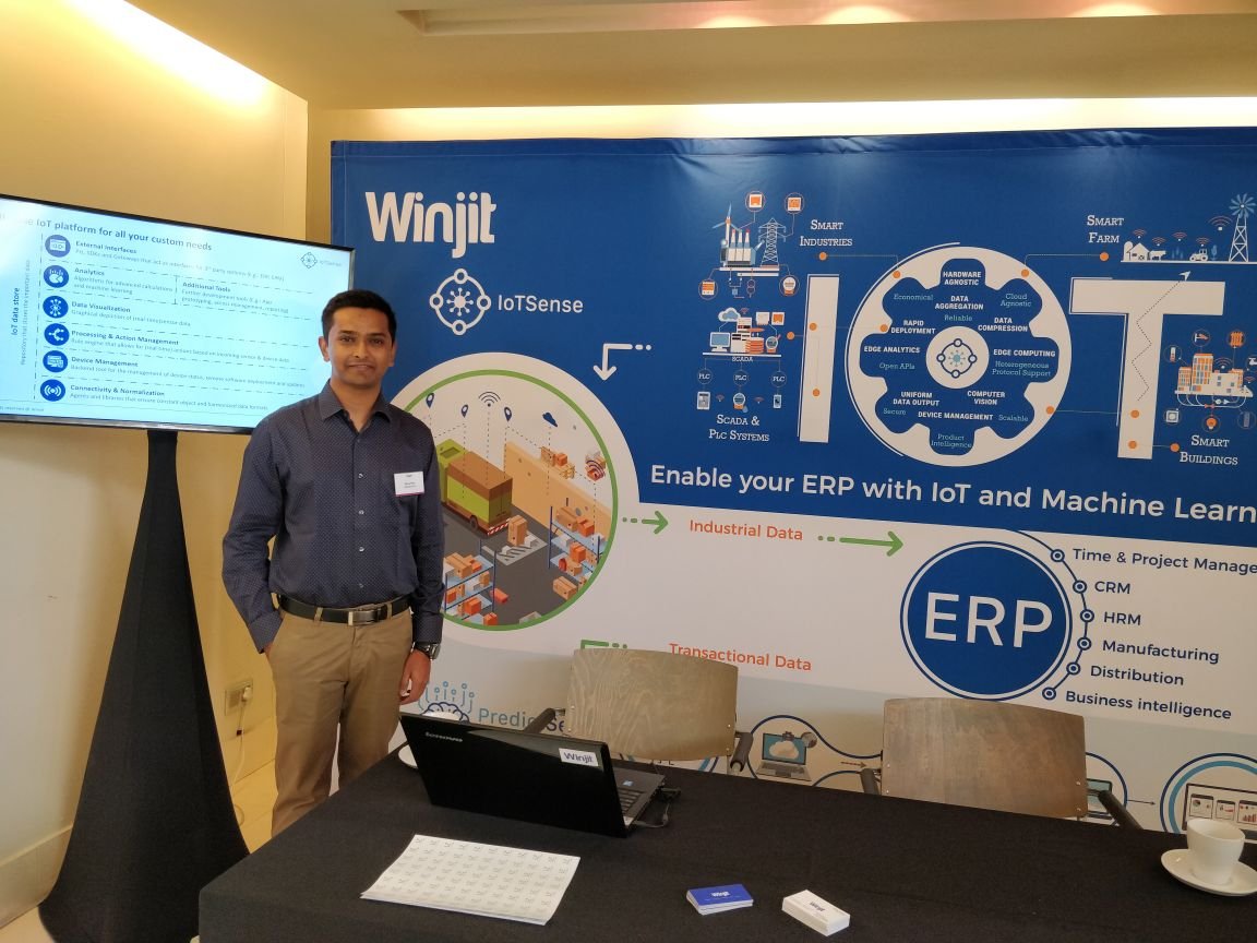 Winjit exhibited in Sage Sessions at The Forum Brynstom Johannesburg, South Africa. A Business Management Platform in which you can customize, Scale &amp; evolve.
#winjit #IoT #sagesessions #JHB #businessmanagement #networking #businessbuilder #productivity  #support #machinelearning