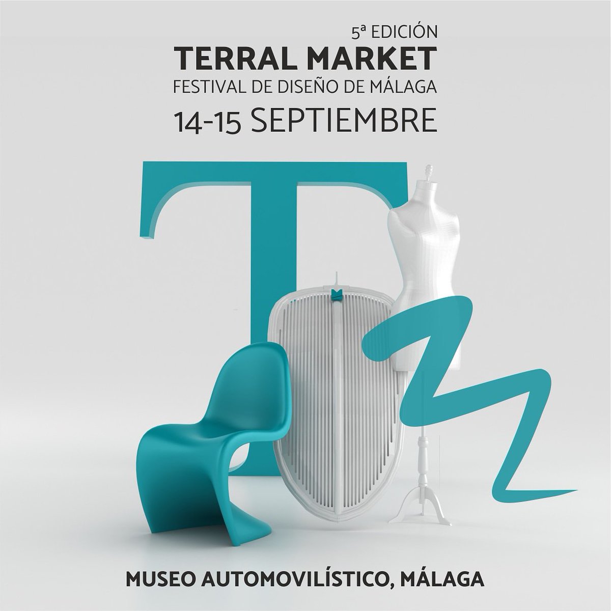 Expon tus productos en la 5ª Edicion de TerralMarket. 14 y 15 de Septiembre en el espectacular <a href="/MuseoAutomovilM/">Museo del Automóvil y la Moda de Málaga</a>
Estará ABIERTA LA CONVOCATORIA hasta el 27 julio, plazas muy limitadas
#diseño #moda #mobiliario
#decoracion #arte #ilustración #design #malaga