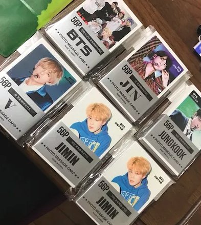 BTS_lov_daisuki's tweet photo. 「#防弾少年団 #BTS ミニポストカード 全56枚入」🎁

【当選人数】
1名

【応募方法】
リツイート＆フォロー
DMにて詳細を送くります

#懸賞 #防弾少年団を追いかけ続ける人RT  #防弾少年団好きな人と繋がりたい #V #ジョングク #ジミン #SUGA #ジン #RAP MONSTER #J-HOPE https://t.co/jn3bZySfrs