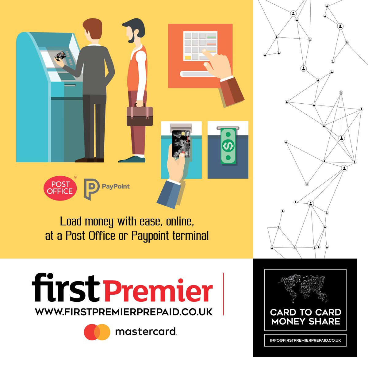 FirstPremierUK's tweet photo. You can load money onto your #FirstPremier #Mastercard at any #PostOffice branch in the UK giving you an access point of 11,500 branches.

You can also load money at any #PayPoint terminal that has around 35,000 access points.

Apply Now at https://t.co/bWPHNTl9xf https://t.co/6jL4oM4fCO