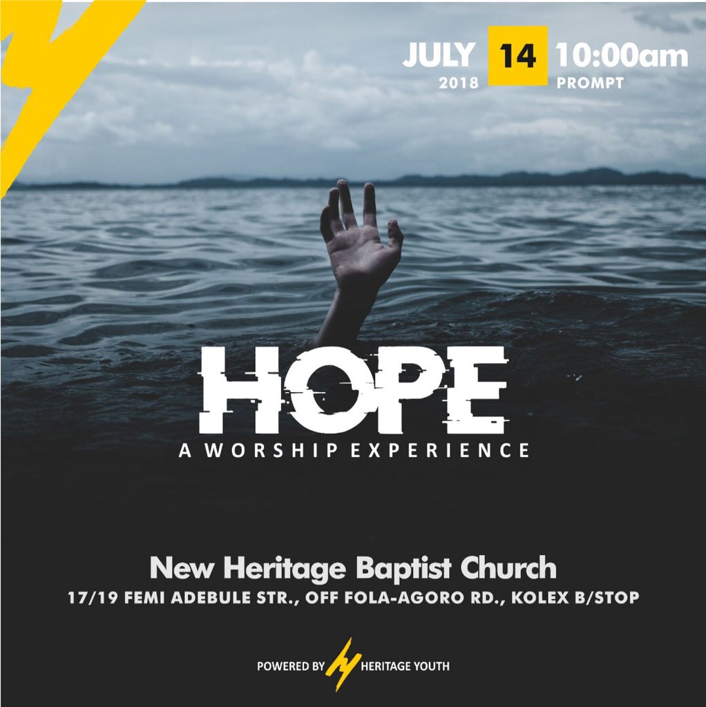 HYShomolu's tweet photo. It's a new week which also means new goals, expectations & new HOPE. see you this Saturday. #hope #hopethroughchrist https://t.co/vq8C2QZB0B