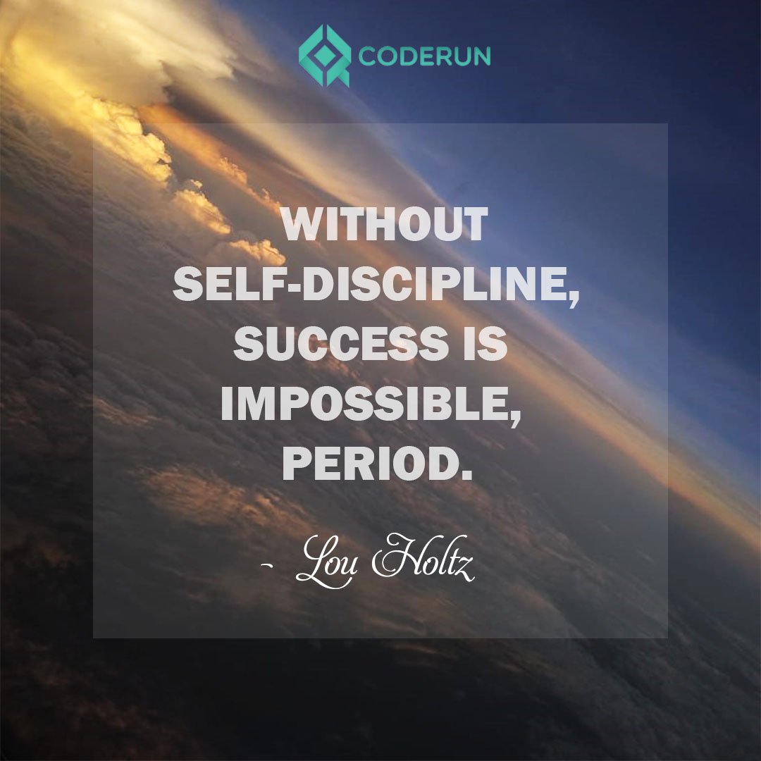 coderun_goa's tweet image. Our Mantra is simple,
"Without Self-Discipline,
 Sucess is Impossible, 
 Period."
-Lou Holtz
#MondayMotivation #webdevelopment #Webdesign #webdesigner #business #entrepreneurlife #Entrepreneur