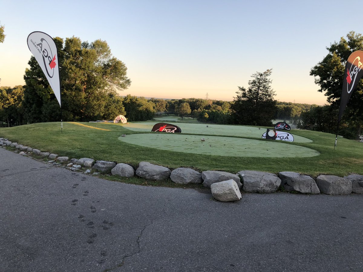 Perfect morning for day 1 of <a href="/PGAofOntario/">PGA of Ontario</a> <a href="/TaylorMadeCA/">TaylorMade Canada</a> @adidasGolf CANADA Zone Championship! <a href="/BBRgolf/">Black Bear Ridge Resort & Golf</a> #greattrack #Belleville