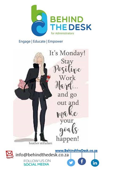 behind_desk's tweet photo. @behind_desk make this week count! Administrators are the engine of every company. Why not share some admin greatness @ #AdminAwareness #haveyoursay #FuturisticAssistant #EANetwork #administration #WeAreInThisTogether  @IAM_1915 https://t.co/zgbxvmlxCX