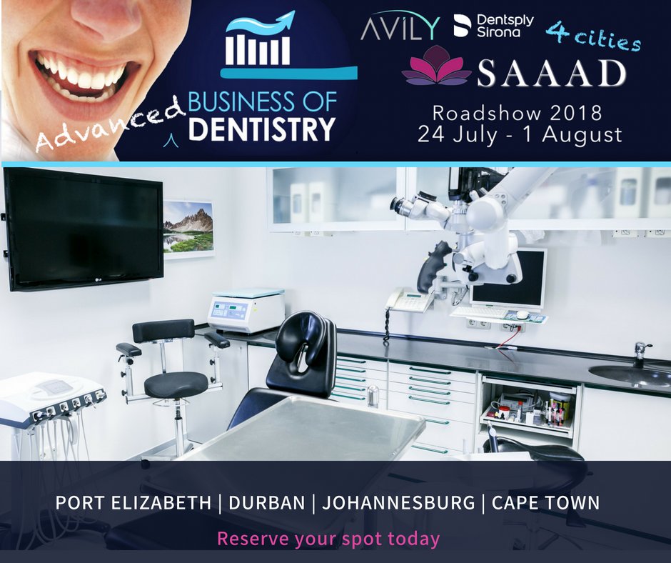 SAAesthetic's tweet photo. Want to turn great dentistry into great business. Then this year's SAAAD roadshow is for YOU. - https://t.co/9GKGYxth8Z https://t.co/zKs86fQX5h